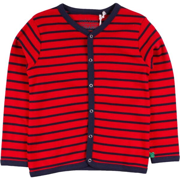 "Green Cotton" Shirtjacke rot/blau