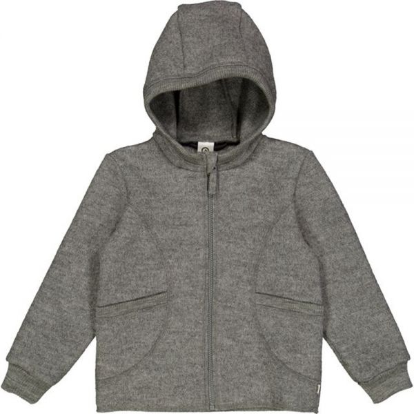 "Green Cotton" Wolljacke grau