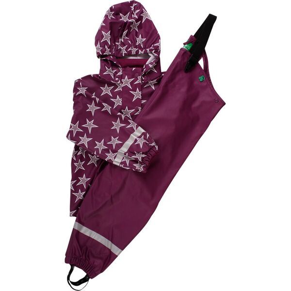 "Green Cotton" Regenkombi lila