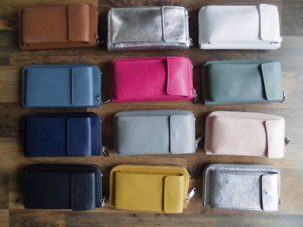 Handy-Portmonnaie aus Leder