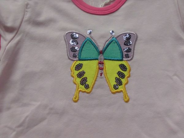 "Green Cotton" T-Shirt Schmetterling