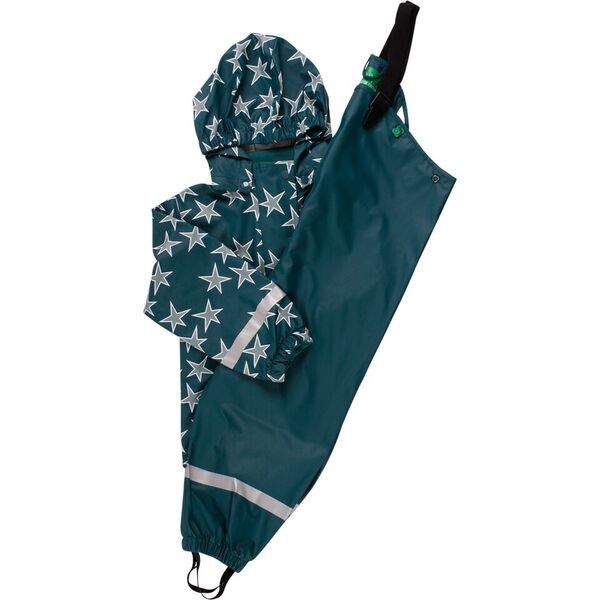 "Green Cotton" Regenkombi grün