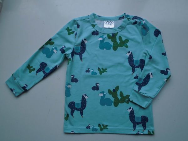 "Green Cotton" Schlafanzug Lama