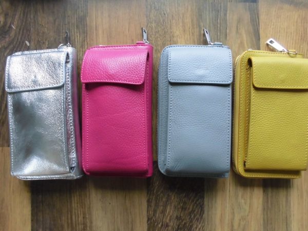 Handy-Portmonnaie aus Leder