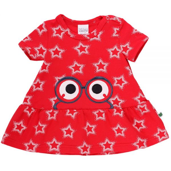 "Green Cotton" Kleid rot