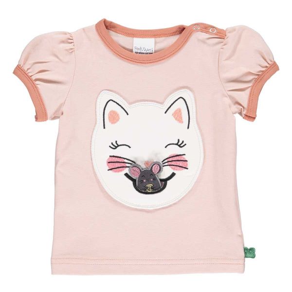 "Green Cotton" T-Shirt Katze