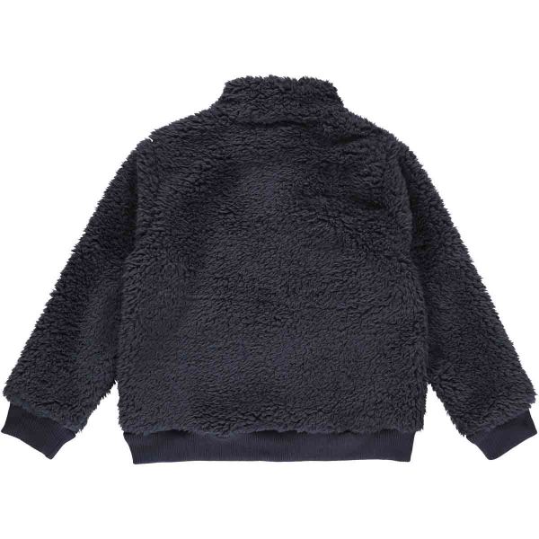 "Green Cotton" Fleecejacke blau