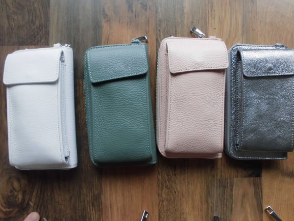 Handy-Portmonnaie aus Leder