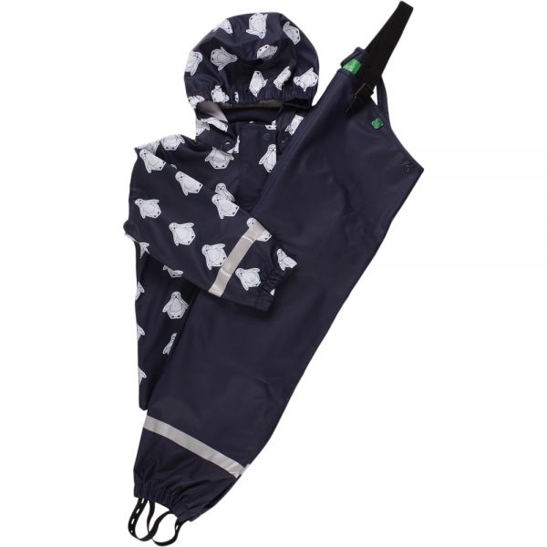 "Green Cotton" Regenkombi Pinguin