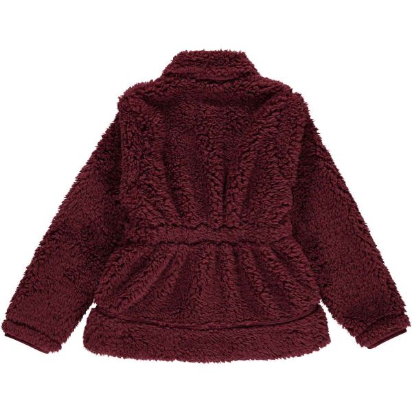 "Green Cotton" Fleecjacke weinrot