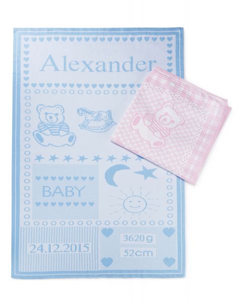 personalisierte Babydecke