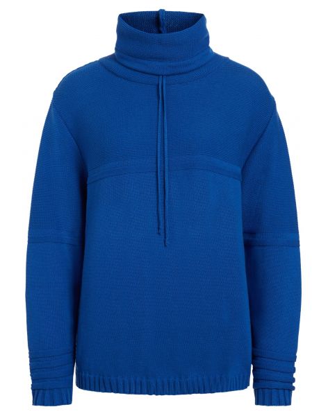 "Green Life" Pullover mit weitem Kragen